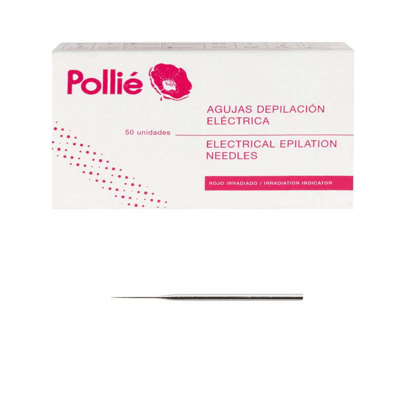 CAJA 50 AGUJAS DEPILAC.CONICAS 1,0 RECTA INOX
