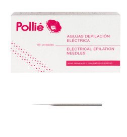 CAJA 50 AGUJAS DEPILAC.CONICAS 0,5 RECTA P.ORO