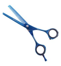 TIJERA ESCULPIR 32D.TITANIO AZUL 5,5