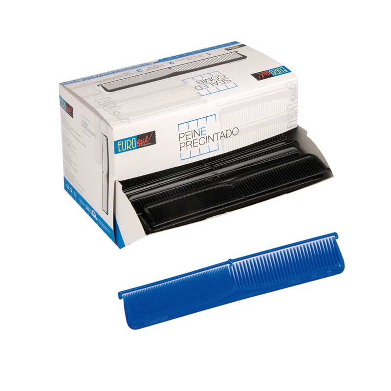 DISP.100 PEINES UN USO PRECINTADOS AZUL