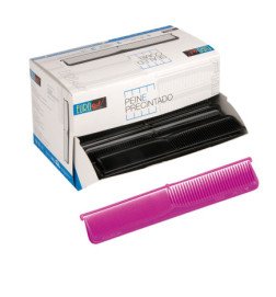 DISP.100 PEINES UN USO PRECINTADOS FUCSIA