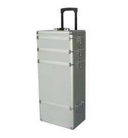 MALETA TROLLEY 4 CUERPOS 37X24,5X81,5 PLATA