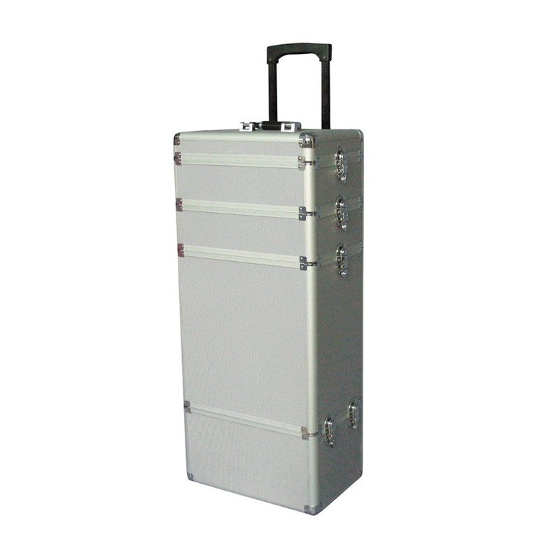 MALETA TROLLEY 4 CUERPOS 37X24,5X81,5 PLATA