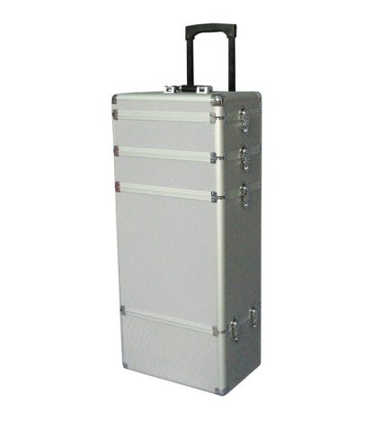 MALETA TROLLEY 4 CUERPOS 37X24,5X81,5 PLATA
