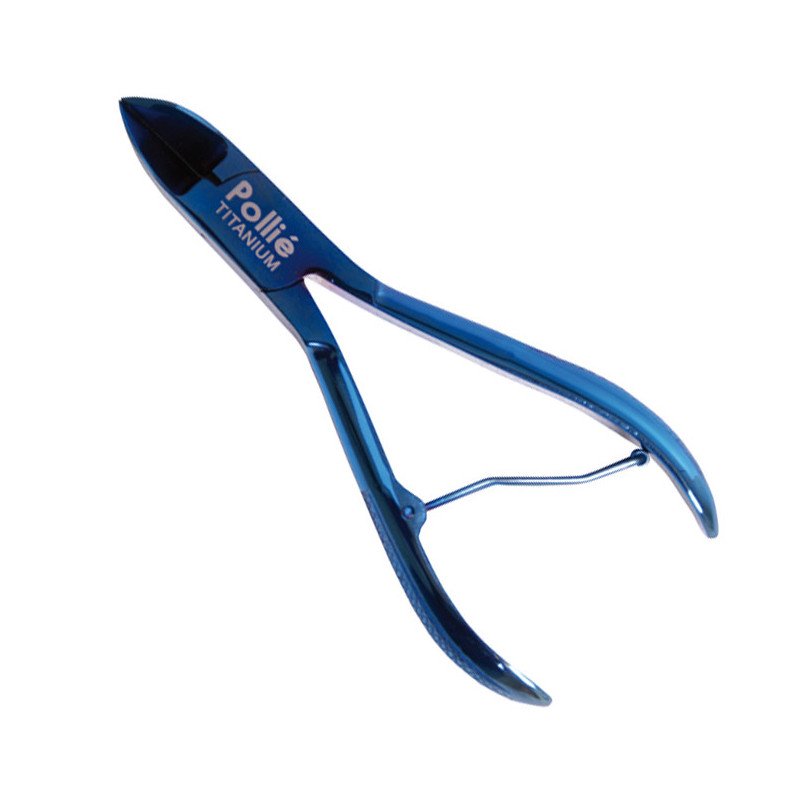 CORTA UÑAS MANICURA 10 CM. AZUL TITANIO