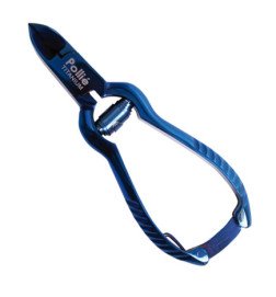 CORTA UÑAS PEDICURA CIERRE 12CM.AZUL TITANIO