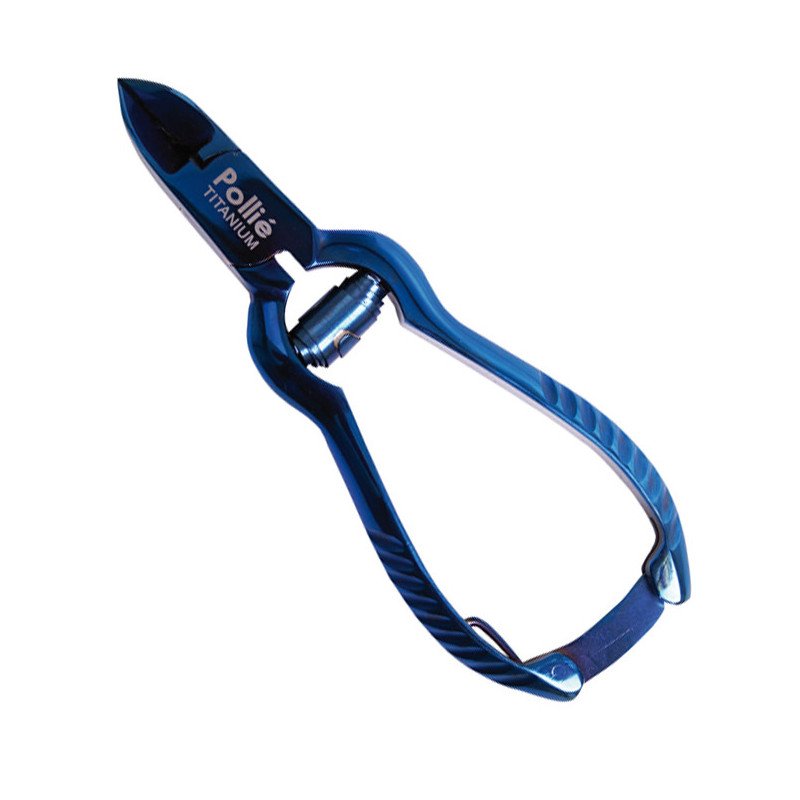 CORTA UÑAS PEDICURA CIERRE 12CM.AZUL TITANIO