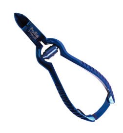 CORTA UÑAS PEDICURA CIERRE 14CM.AZUL TITANIO
