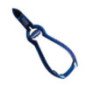 CORTA UÑAS PEDICURA CIERRE 14CM.AZUL TITANIO