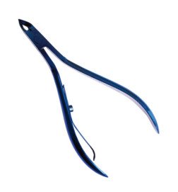 ALICATE CORTA CUTICULAS 10CM. AZUL TITANIO