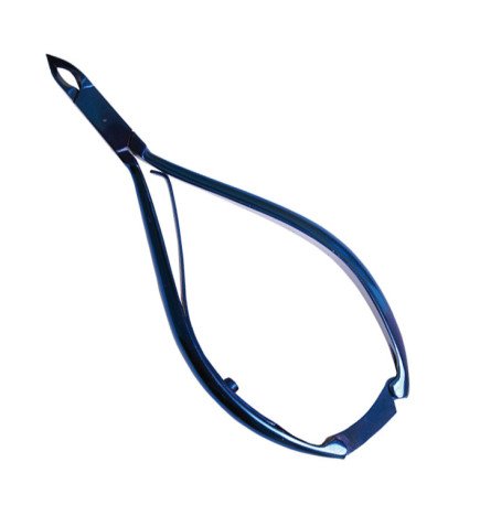 ALICATE CORTA CUTICULAS 12CM. AZUL TITANIO