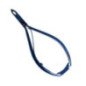 ALICATE CORTA CUTICULAS 12CM. AZUL TITANIO
