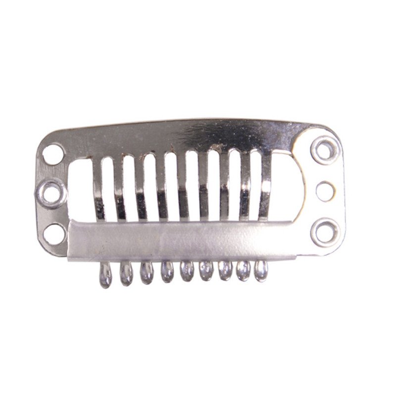 BOL.4 CLIPS 3,2 CM.GRANDES EXTENSIONES PLATA