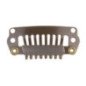 BOL.4 CLIPS 2,8 CM.MEDIANOS EXTENSIONES MARRON