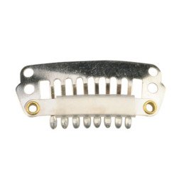 BOLSA 50 CLIPS 2,8 CM. EXTENSIONES PLATA