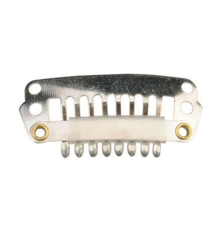 BOLSA 50 CLIPS 2,8 CM. EXTENSIONES PLATA