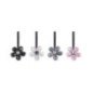 CARTON 12 CLIPS NEGROS PIEDRAS BRILLANTES