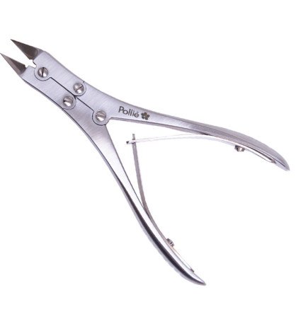 ALICATE PODOLOGO ARTICULADA BOCA PLANA