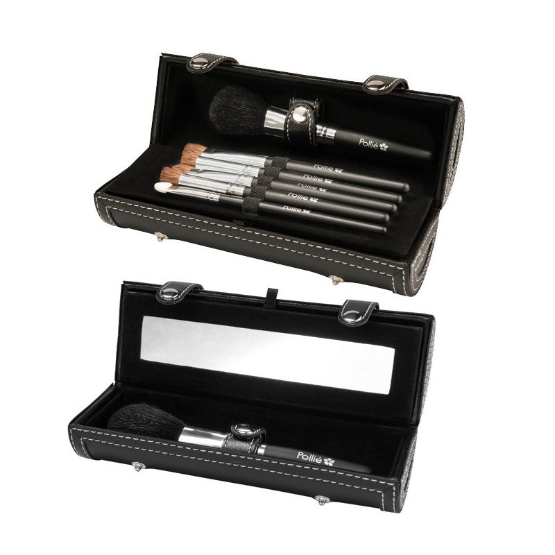 ESTUCHE 7 PINCELES CON ESPEJO