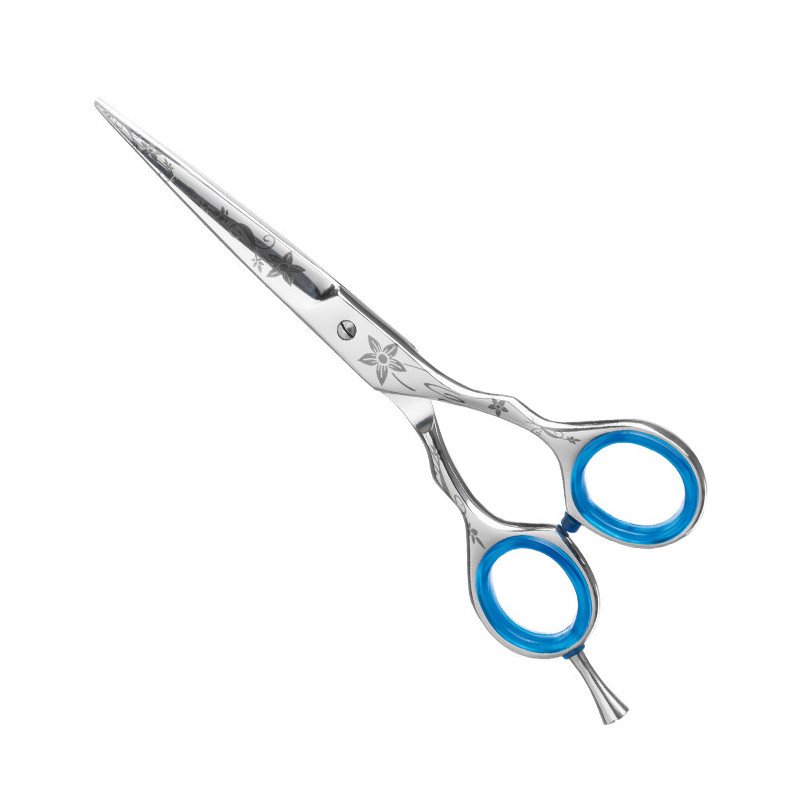 TIJERA BRILLANTE DECORADA 5,5COBALTO ACERO440C