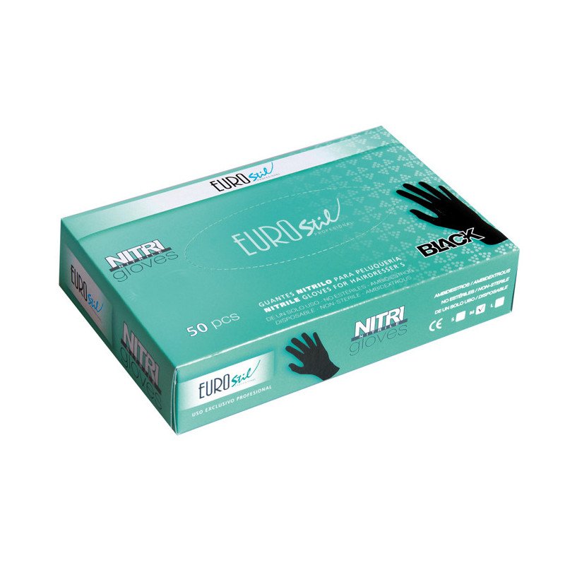 CAJA 50 GUANTES NEG.NITRILO GRANDE