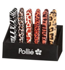 EXPOSITOR 24 PINZAS ESTAMPADO ANIMAL