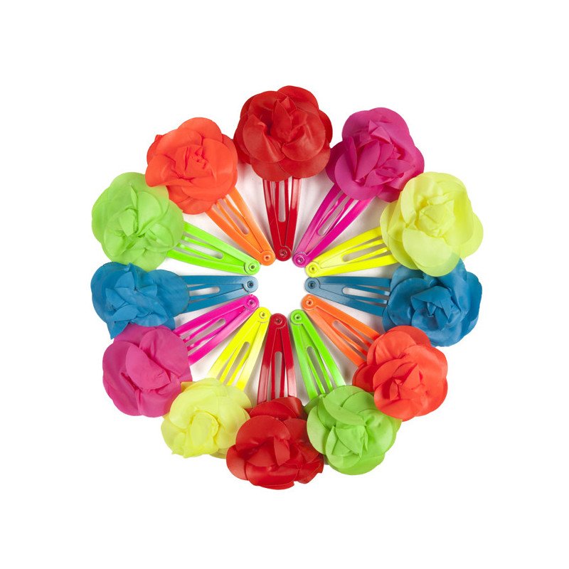 BOLSA 12 RANITAS 5CM FLOR FLUOR COLORES