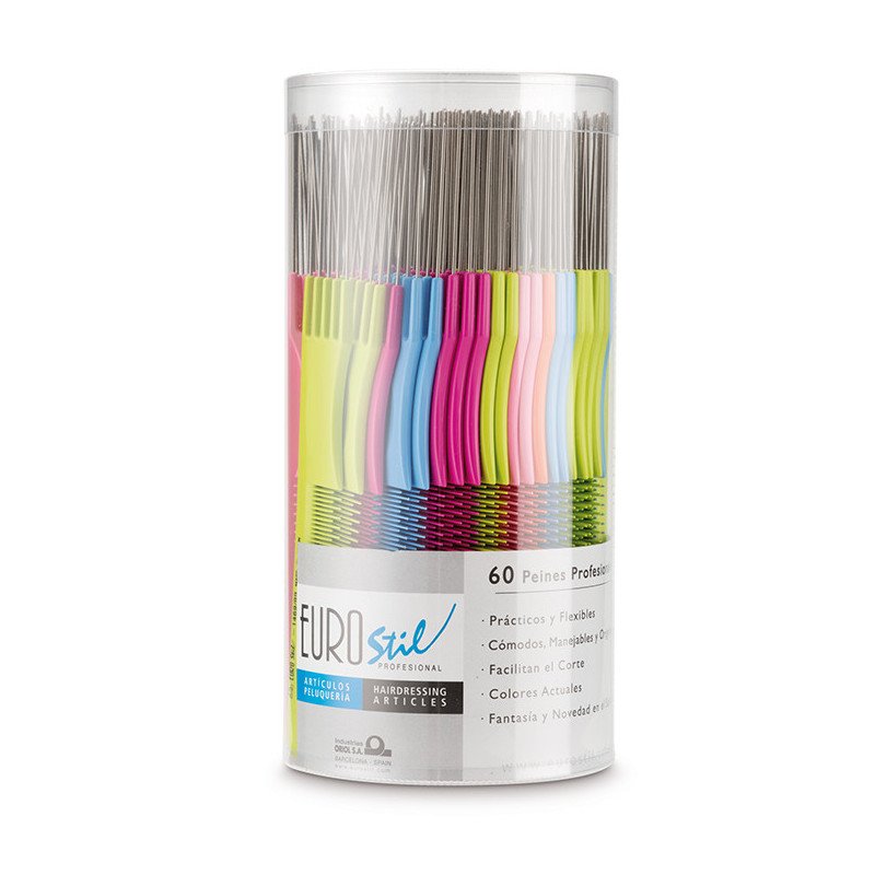 BOTE 60 PEINES COLORES MOD.1469