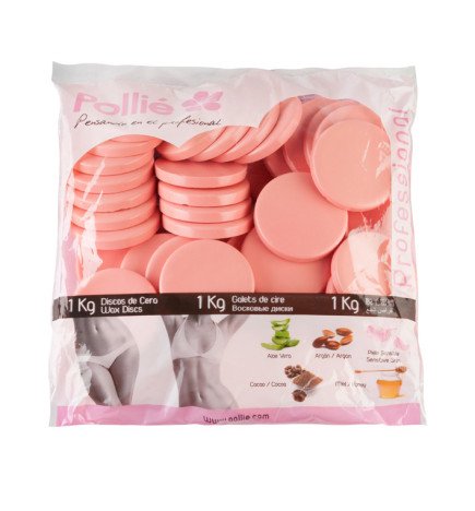 BOLSA 1KG. DISCOS CERA ROSA PIEL SENSIBLE