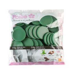 BOLSA 1KG. DISCOS CERA VERDE ALOE VERA