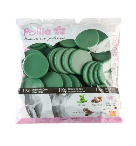 BOLSA 1KG. DISCOS CERA VERDE ALOE VERA