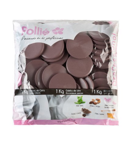 BOLSA 1KG. DISCOS CERA CACAO