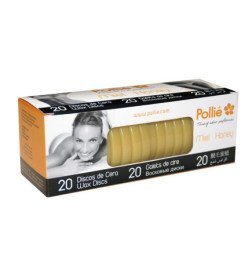 CAJA 20 DISCOS DE CERA MIEL