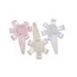 CART.12 RANITAS 4CM ROSITA SATEN BLC,MARF,ROSA