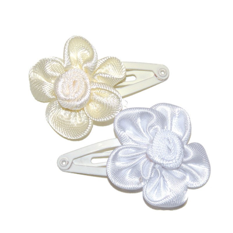CART.12 RANITAS 3CM ROSITA SATEN BLANCO/MARFIL