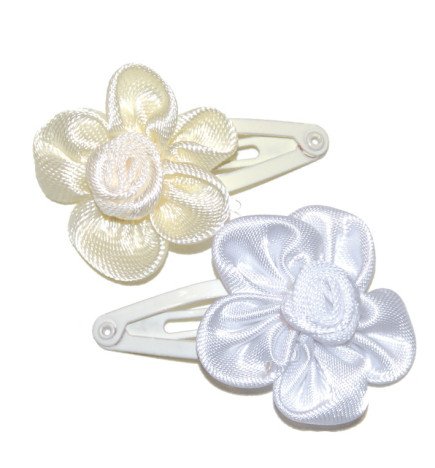 CART.12 RANITAS 3CM ROSITA SATEN BLANCO/MARFIL