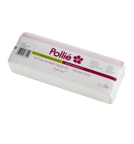 PAQ.100 TIRAS PAPEL 20X7CM.DEPILACION *POLLIE*