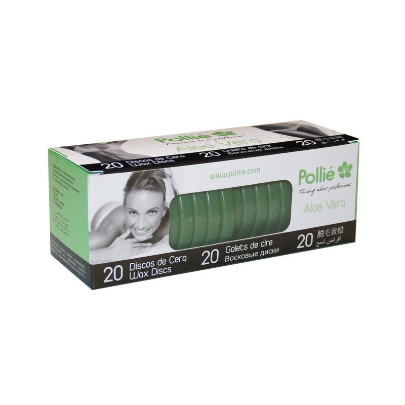 CAJA 20 DISCOS DE CERA ALOE VERA