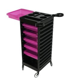 CARRITO PELUQUERIA CON BANDEJA VIOLETA