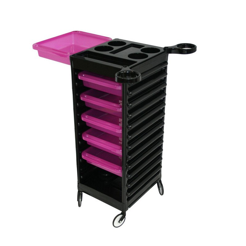CARRITO PELUQUERIA CON BANDEJA VIOLETA