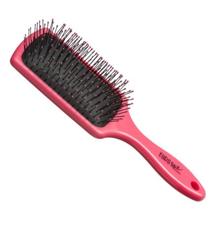 CEPILLO RECTANGULAR ROSA FLUOR GRANDE