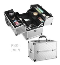 MALETA ALUMINIO MAQUILLAJE (VACIA)