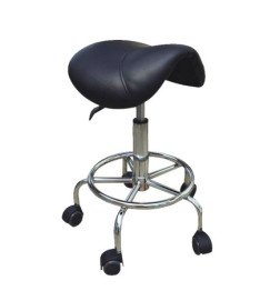 SILLA RODEO BASE METAL NEGRO