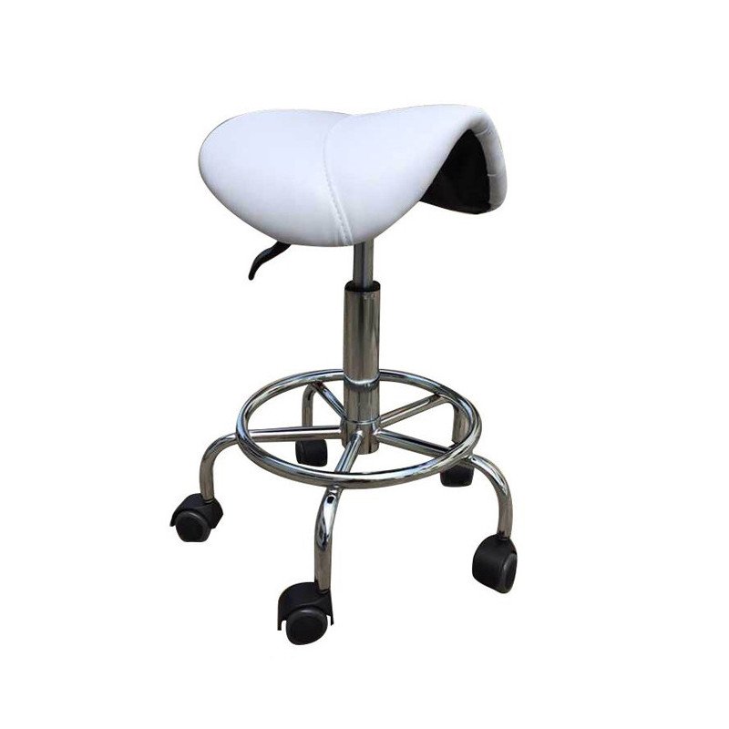 SILLA RODEO BASE METAL BLANCO