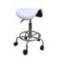 SILLA RODEO BASE METAL BLANCO