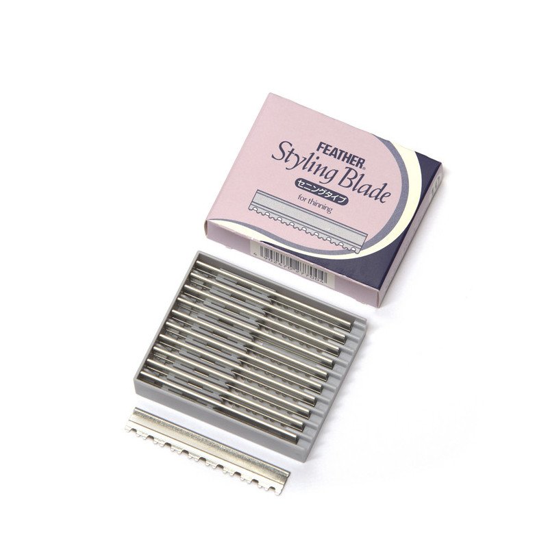 CAJA 10 CUCHILLAS FEATHER STYLING RAZOR-W