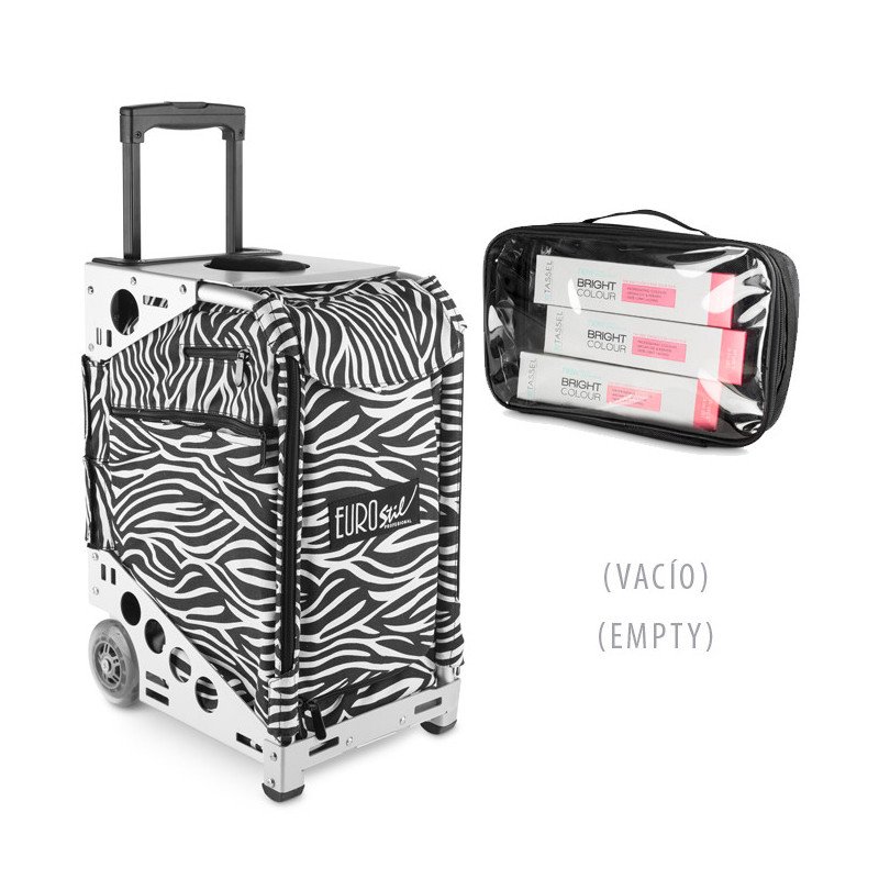 BOLSA PELUQUERIA CON RUEDAS ZEBRA