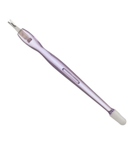 CORTA CUTICULAS LILA CON GOMA