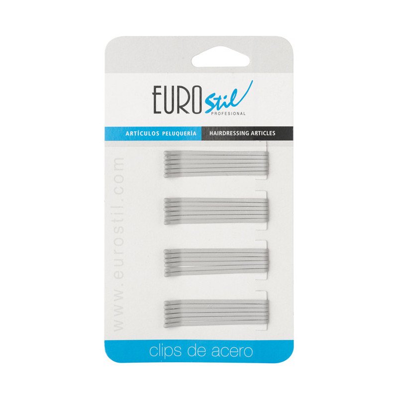 CARTON 24 CLIPS 50MM.GRIS MATE ANTIDESLIZANTE