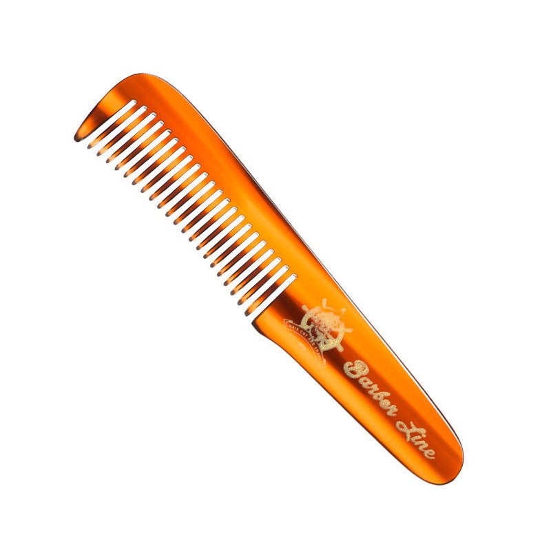 PEINE CONCHA MANGO LARGO 11 CM.BARBA - BIGOTE